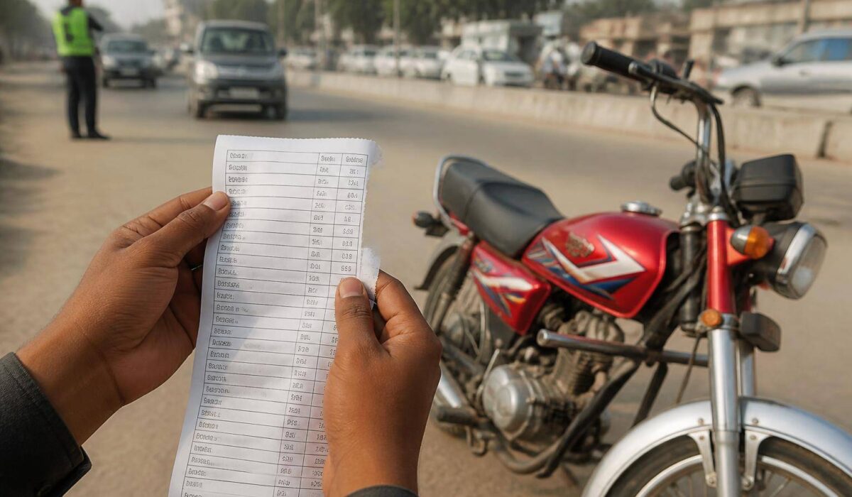 Muzaffargarh Man Faces Rs210,000 in Helmet Fines for Sold Motorcycle